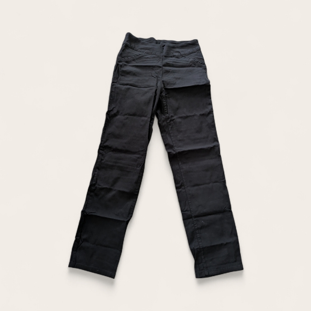 Kim Rogers Pants Womens Black Pull On Stretch‎ Size 12 Long